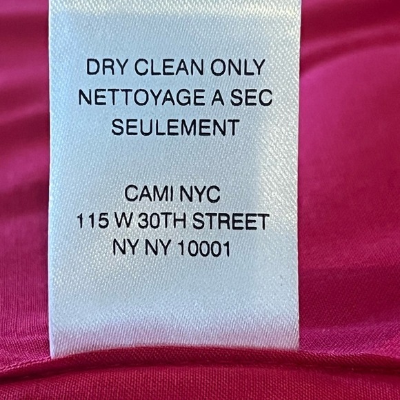CAMI NYC LIVY CROPPED TIE SHOULDER‎ CAMI TOP IN RASPBERRY NWOT WOMEN'S MEDIUM - Picture 9 of 10
